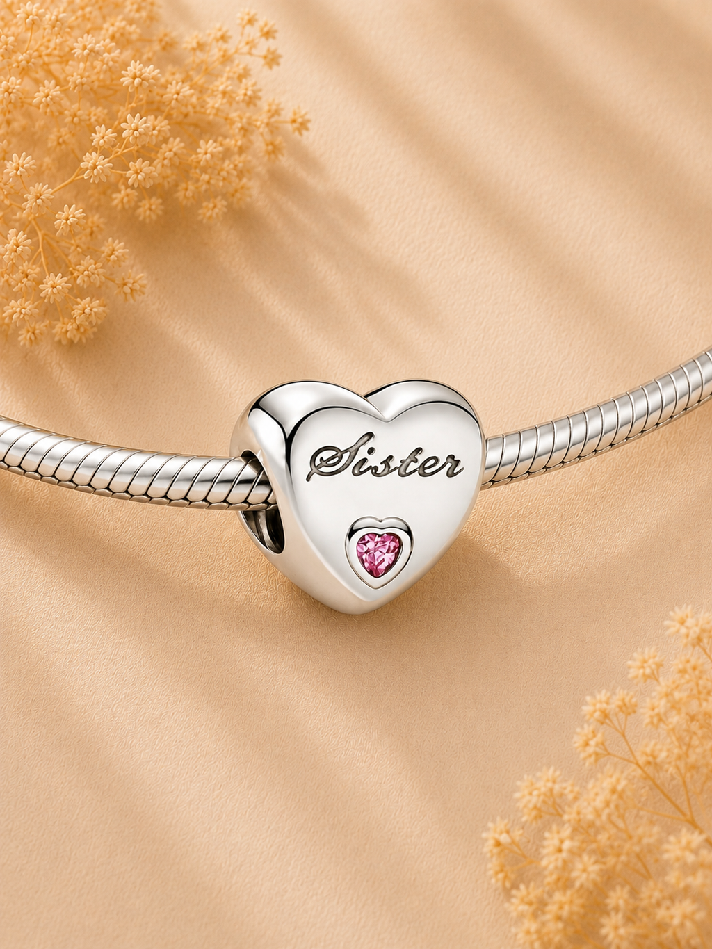 Lunéa Sister's Heart Charm