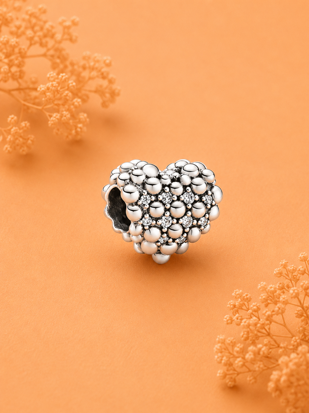 Lunéa Crystal Heart Charm