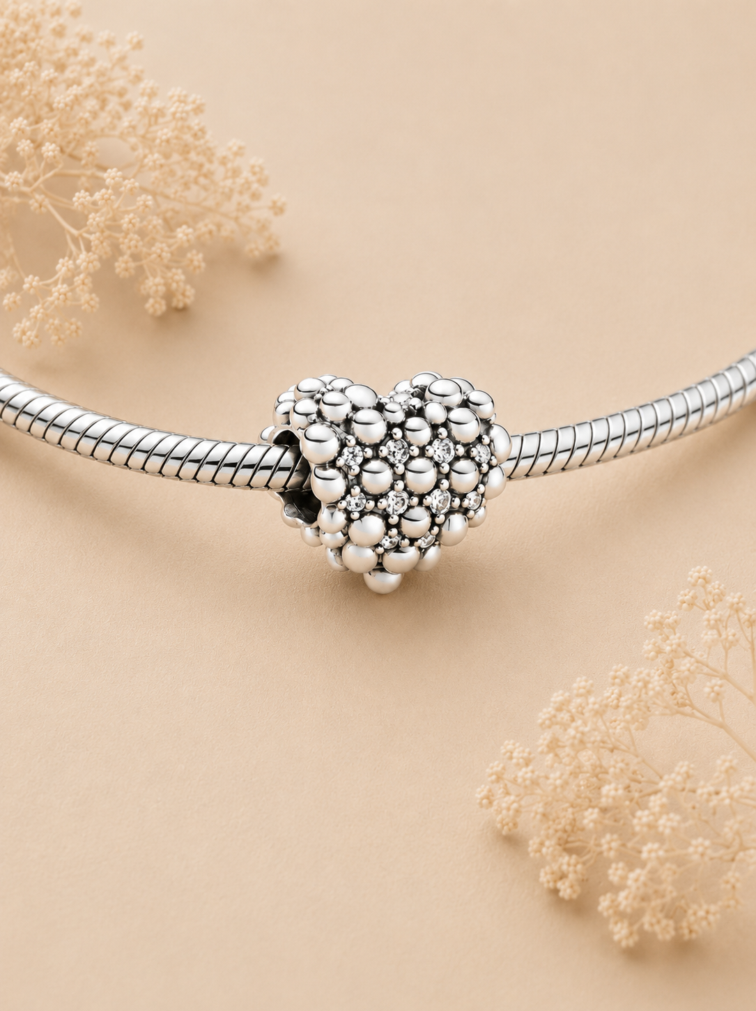 Lunéa Crystal Heart Charm