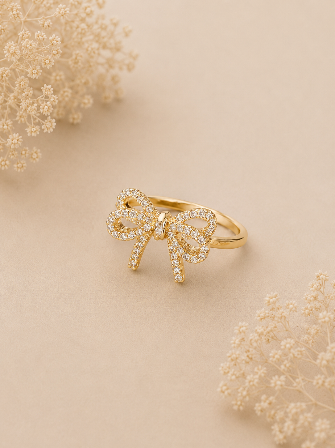 Golden Bow Elegance Ring