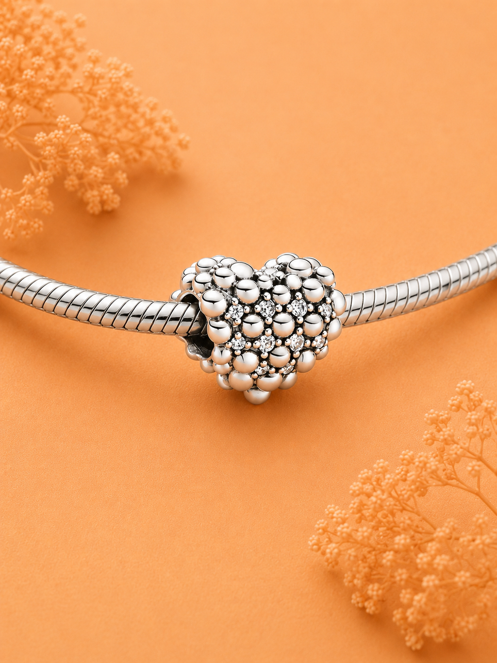 Lunéa Crystal Heart Charm